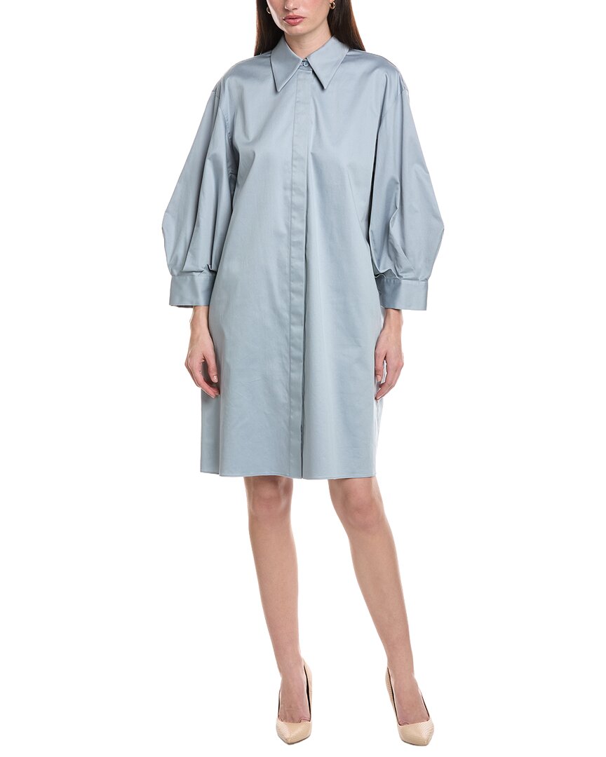 Lafayette 148 New York Lantern Sleeve Shirtdress