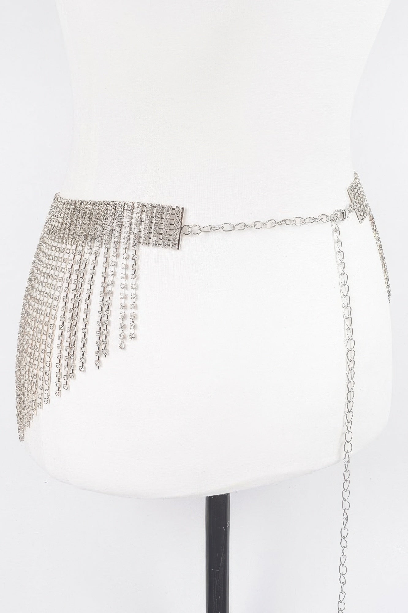 Rhinestone Multi Layered Drop Belt