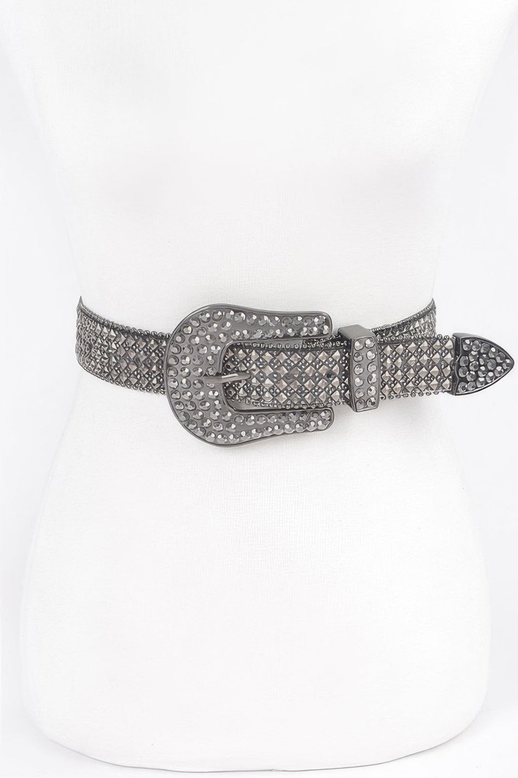 Rhinestone Western Style Plus Size Belt