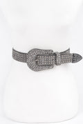 Rhinestone Western Style Plus Size Belt