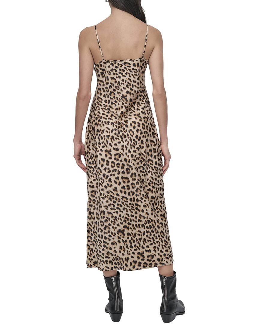 DKNY Washer Satin Bias Slip Dress