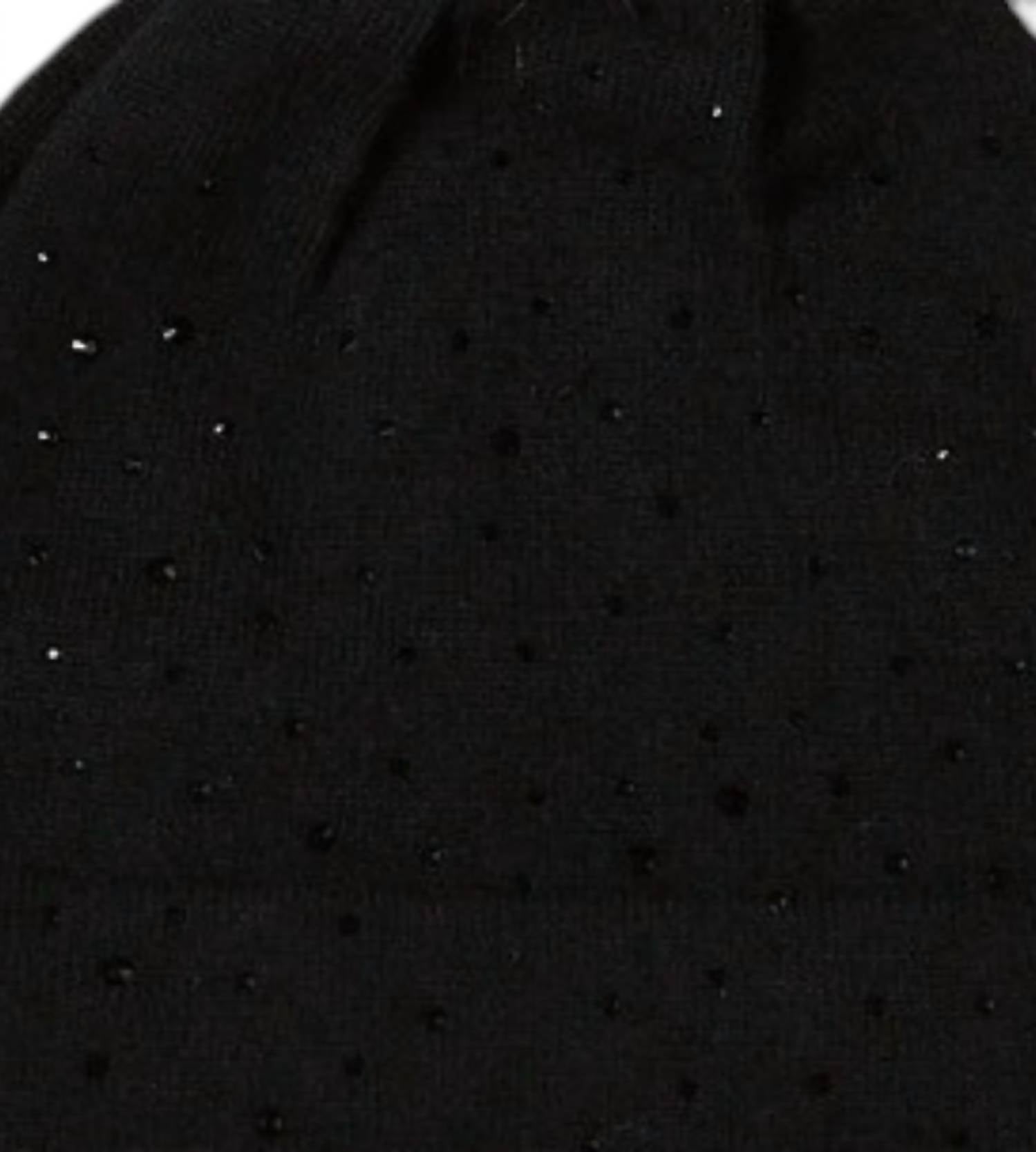 Women's Crystal Hat In Black