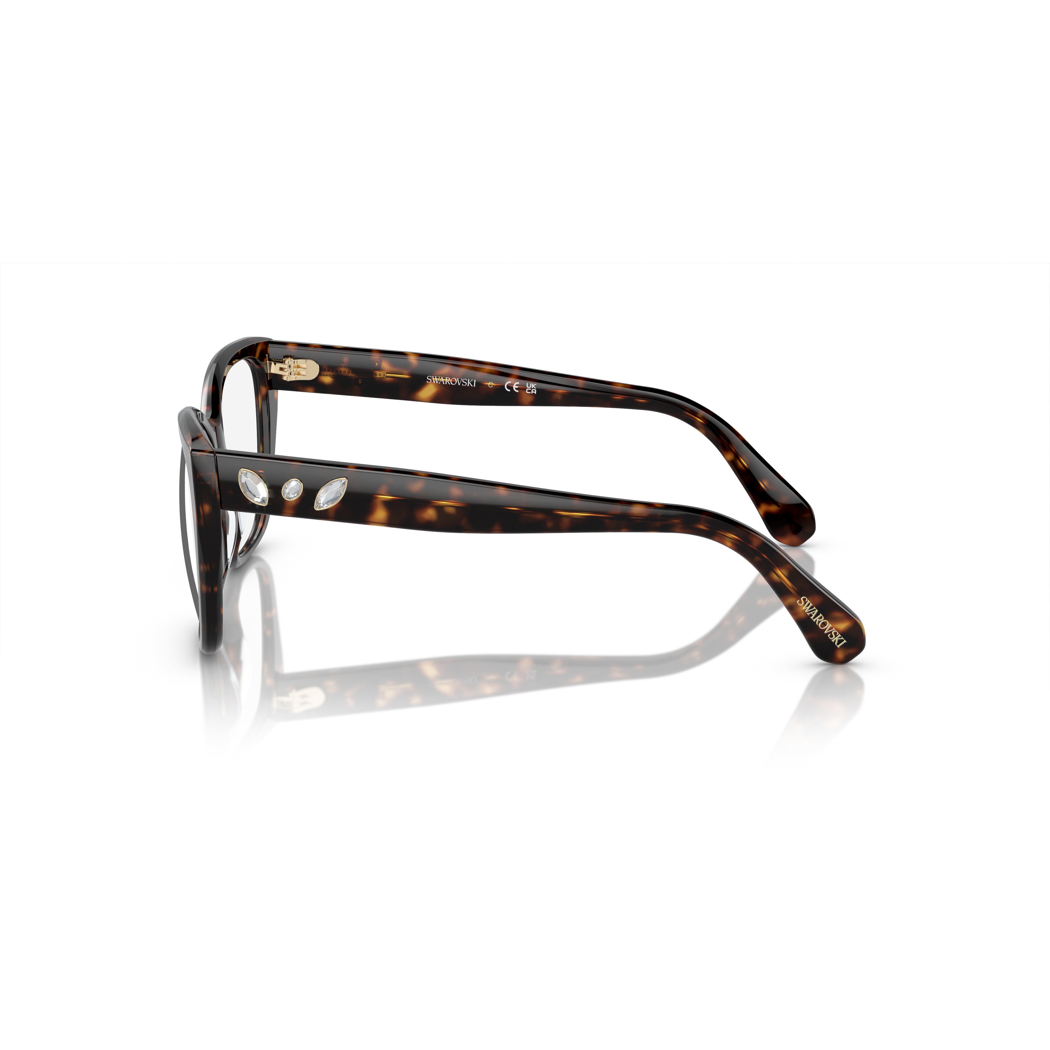 0Sk2008 Oversized Square Frame Eyeglasses with Tortoiseshell Pattern