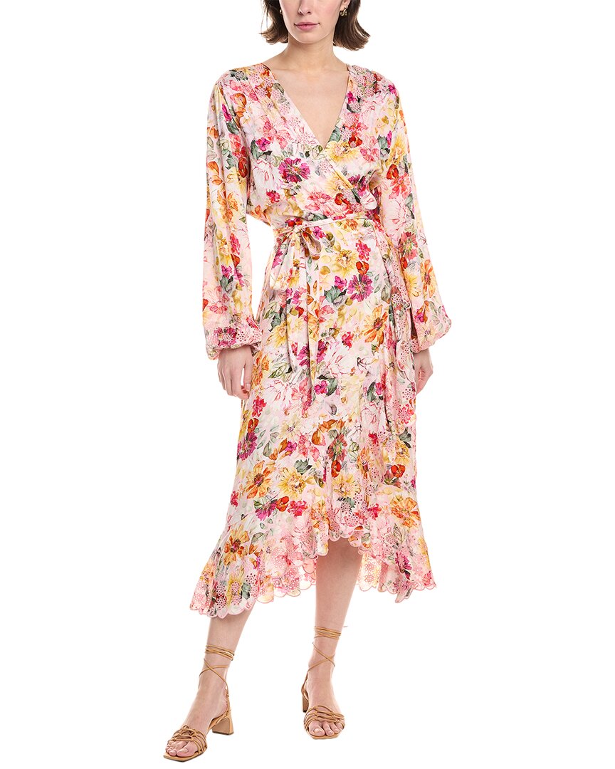 Elie Tahari The Charlotte Embroidered Silk-Blend Maxi Dress