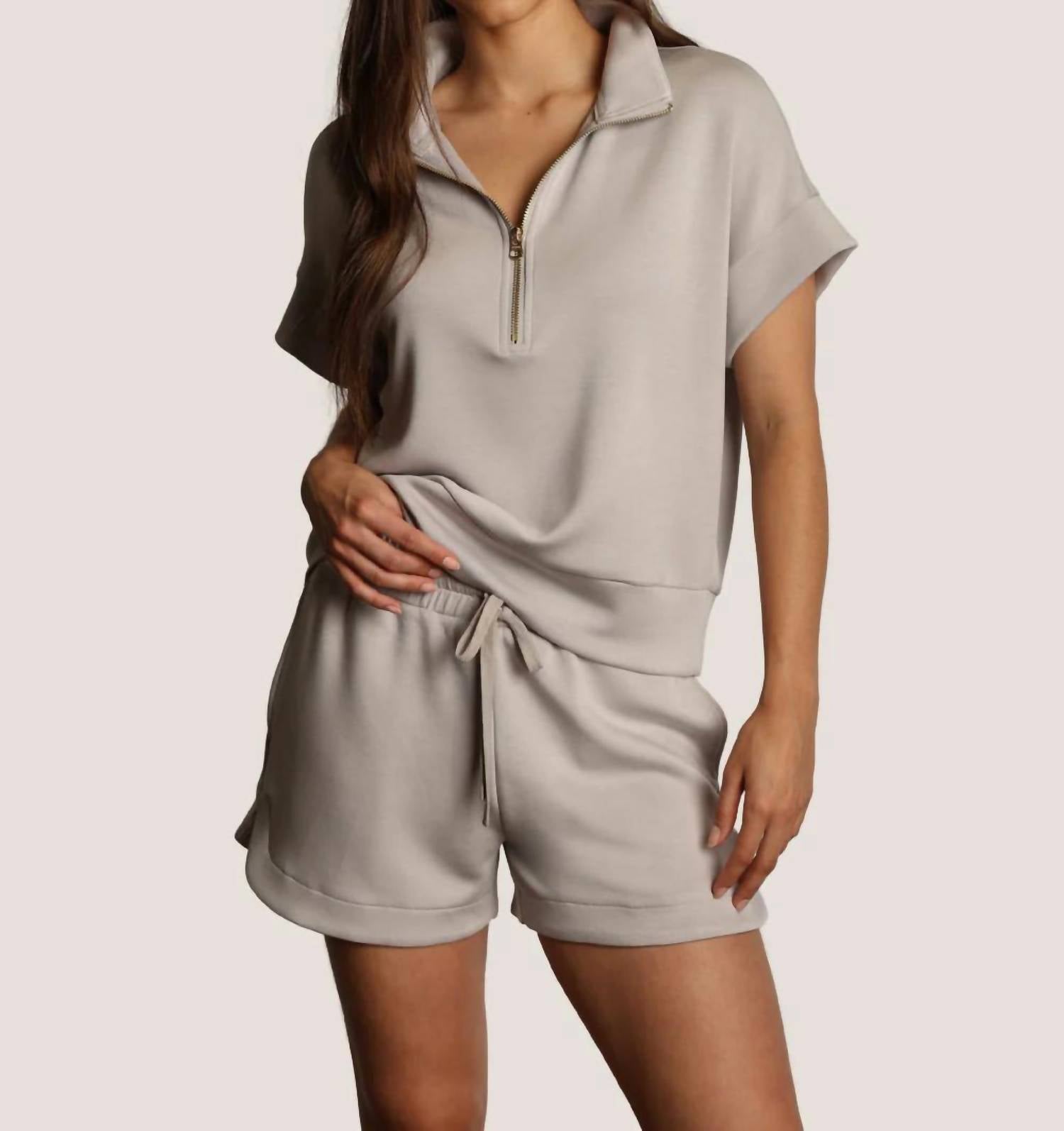 Saturday Shorts In Heather Grey