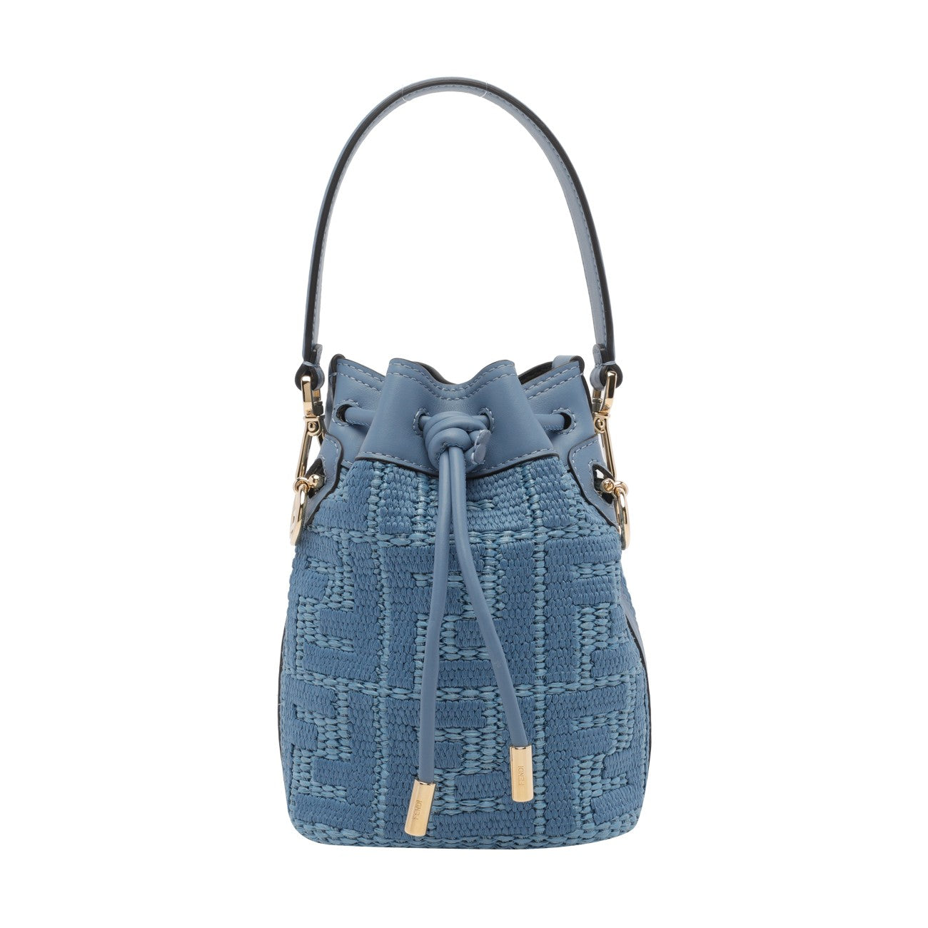 Fendi Women Fendi Mon Tresor Mini Rafia Bucket Bag