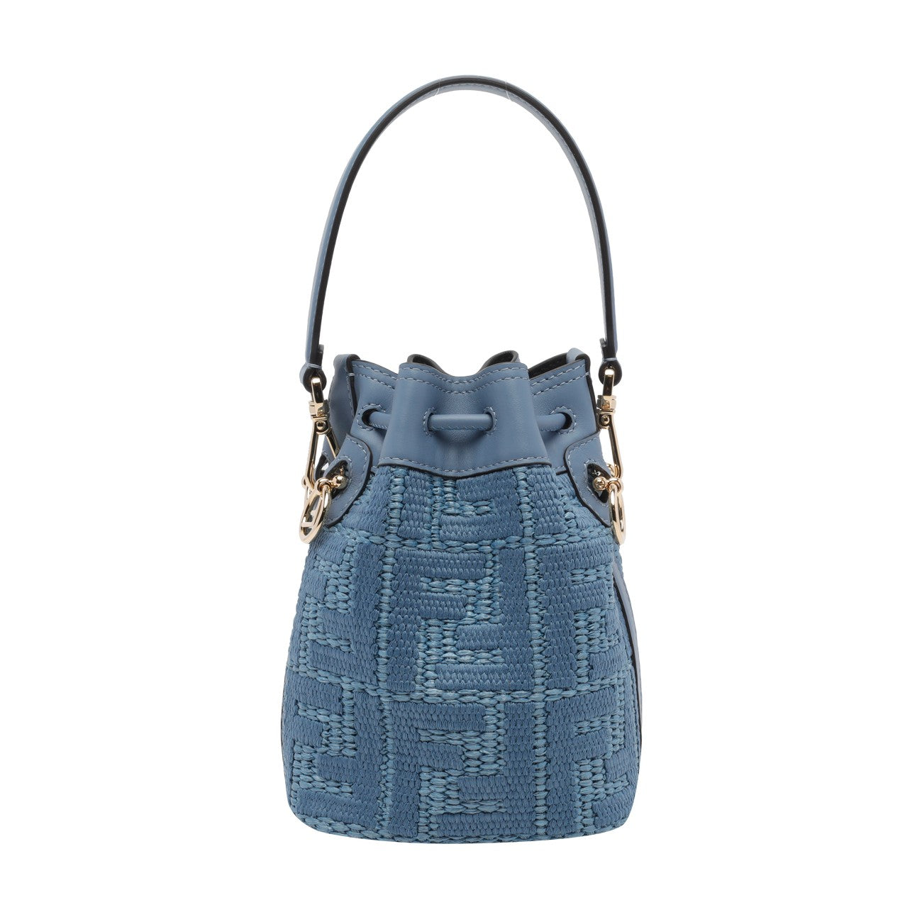 Fendi Women Fendi Mon Tresor Mini Rafia Bucket Bag