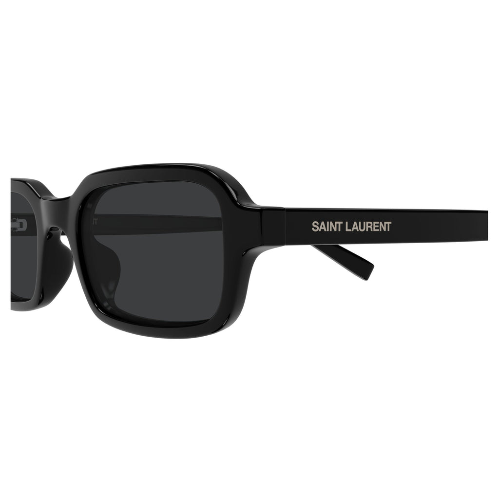 Rectangular Black Sunglasses With Glossy Finish