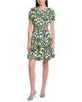 Maison Tara Printed Ity Mini Dress