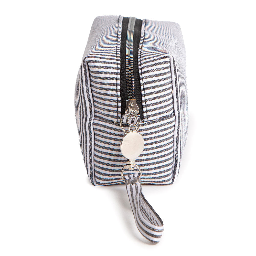 Striped Bubble Cosmetic Pouch Bag