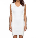 Bailando Fringe Dress In 3331 Chalk