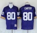 Men's Minnesota Vikings Cris Carter Mitchell & Ness Purple Legacy Replica Jersey1