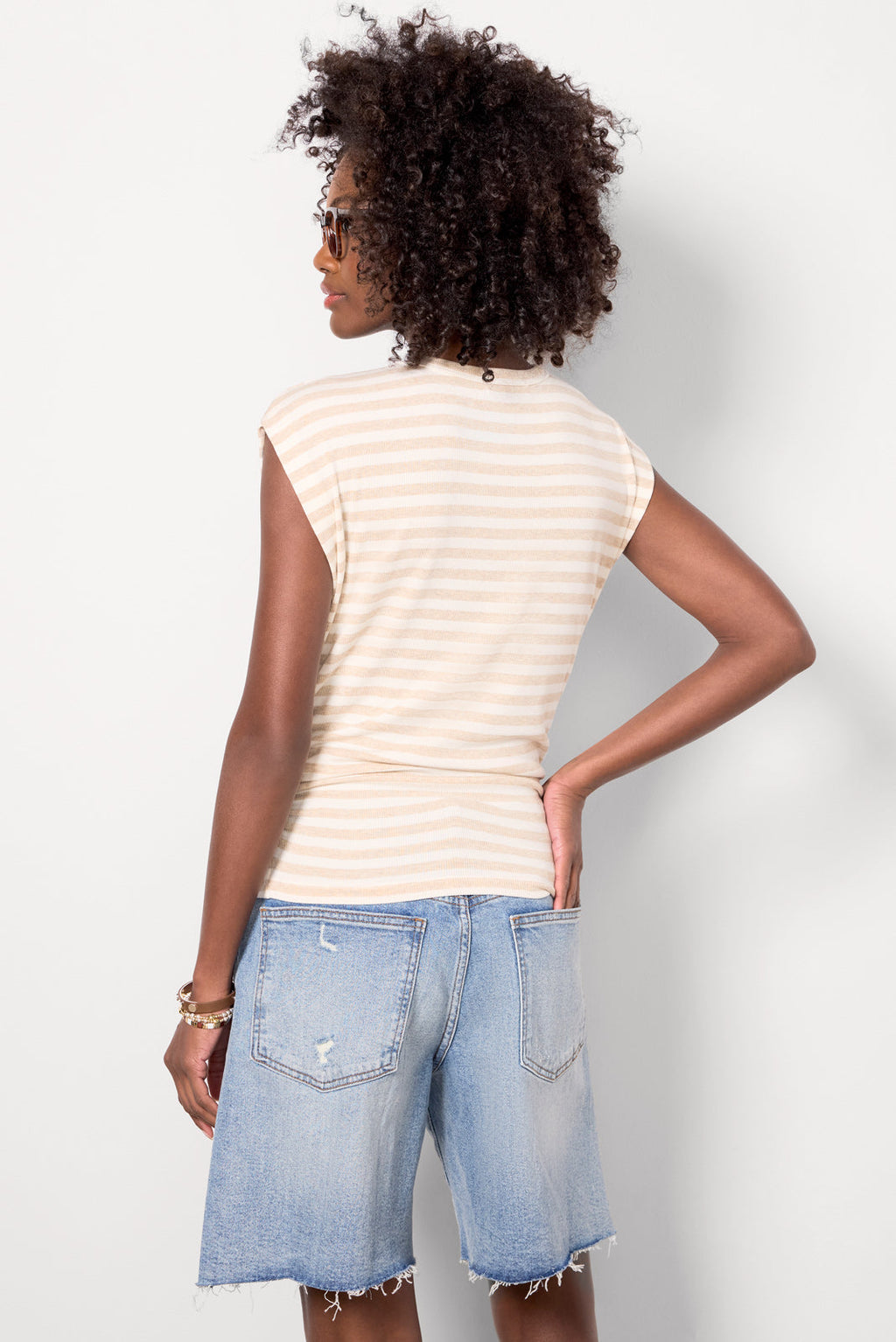 Women's Joni Stripe Crew Neck Top