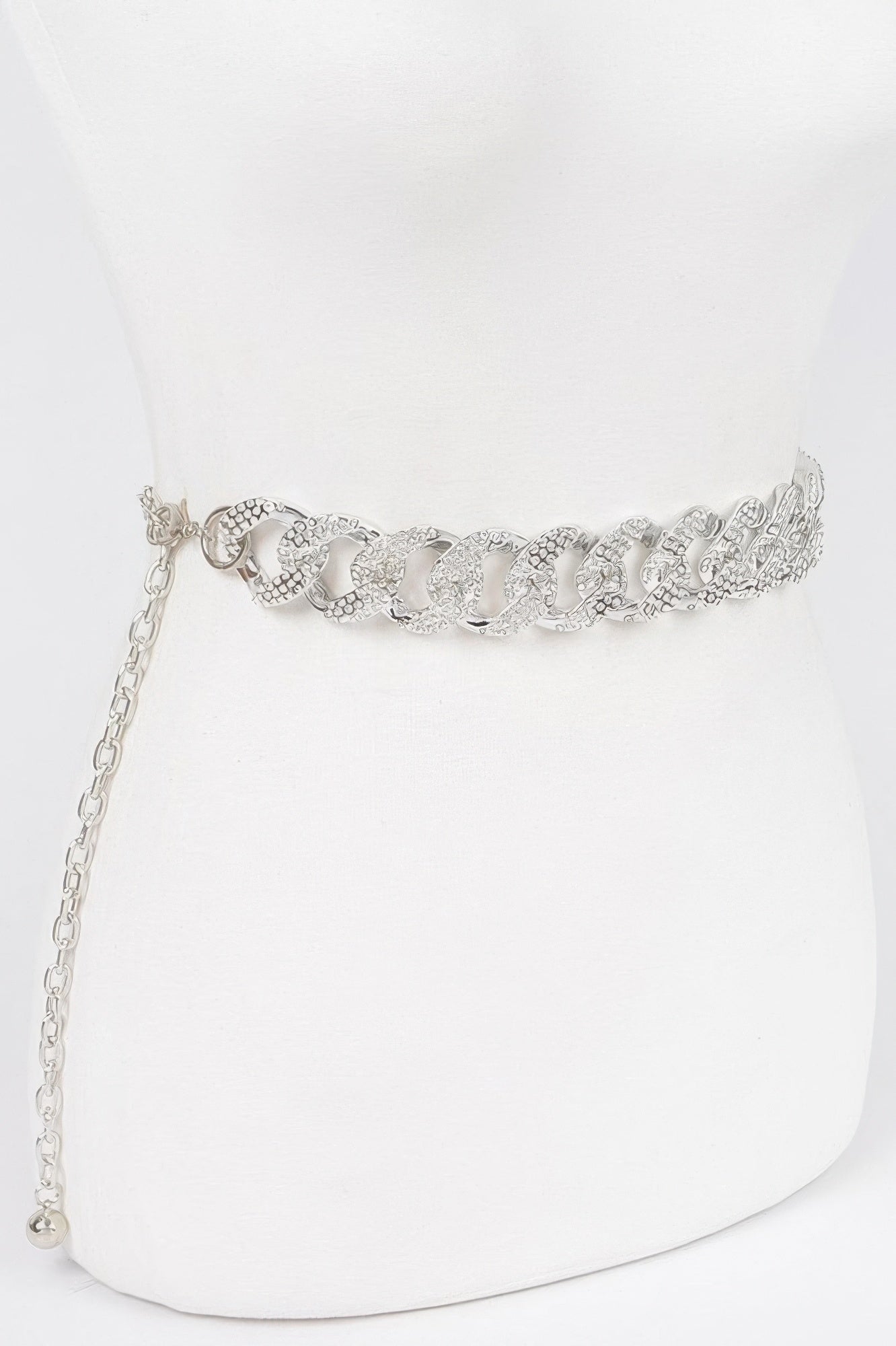 Rhinestone Oversized Plus Size Chain Belt