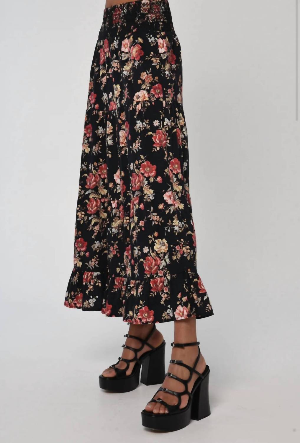 Luelle Skirt In Bonnard Floral