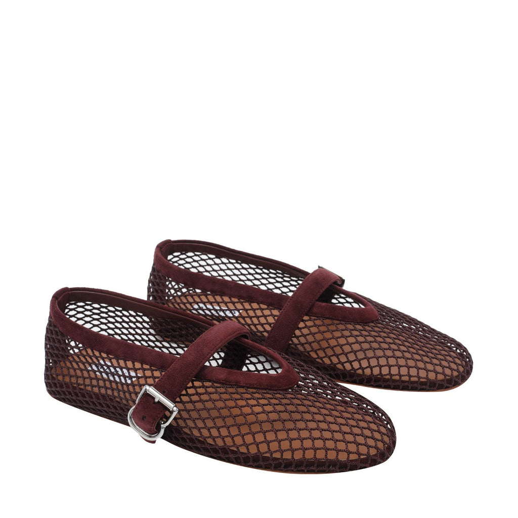 Alaia Women Fishnet Flat Ballets