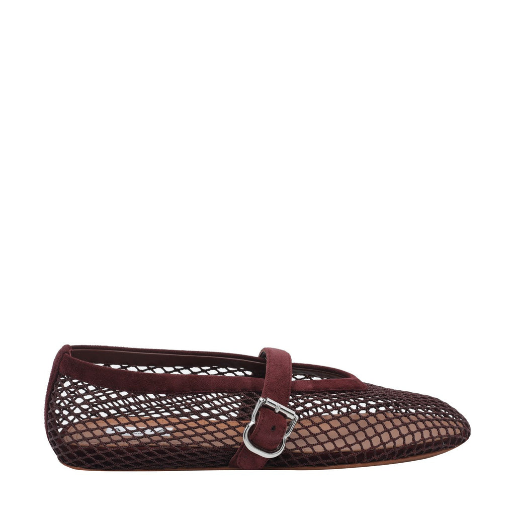 Alaia Women Fishnet Flat Ballets