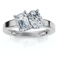 Toi Et Moi 1ct Diamond Ring 14k Gold Lab Grown