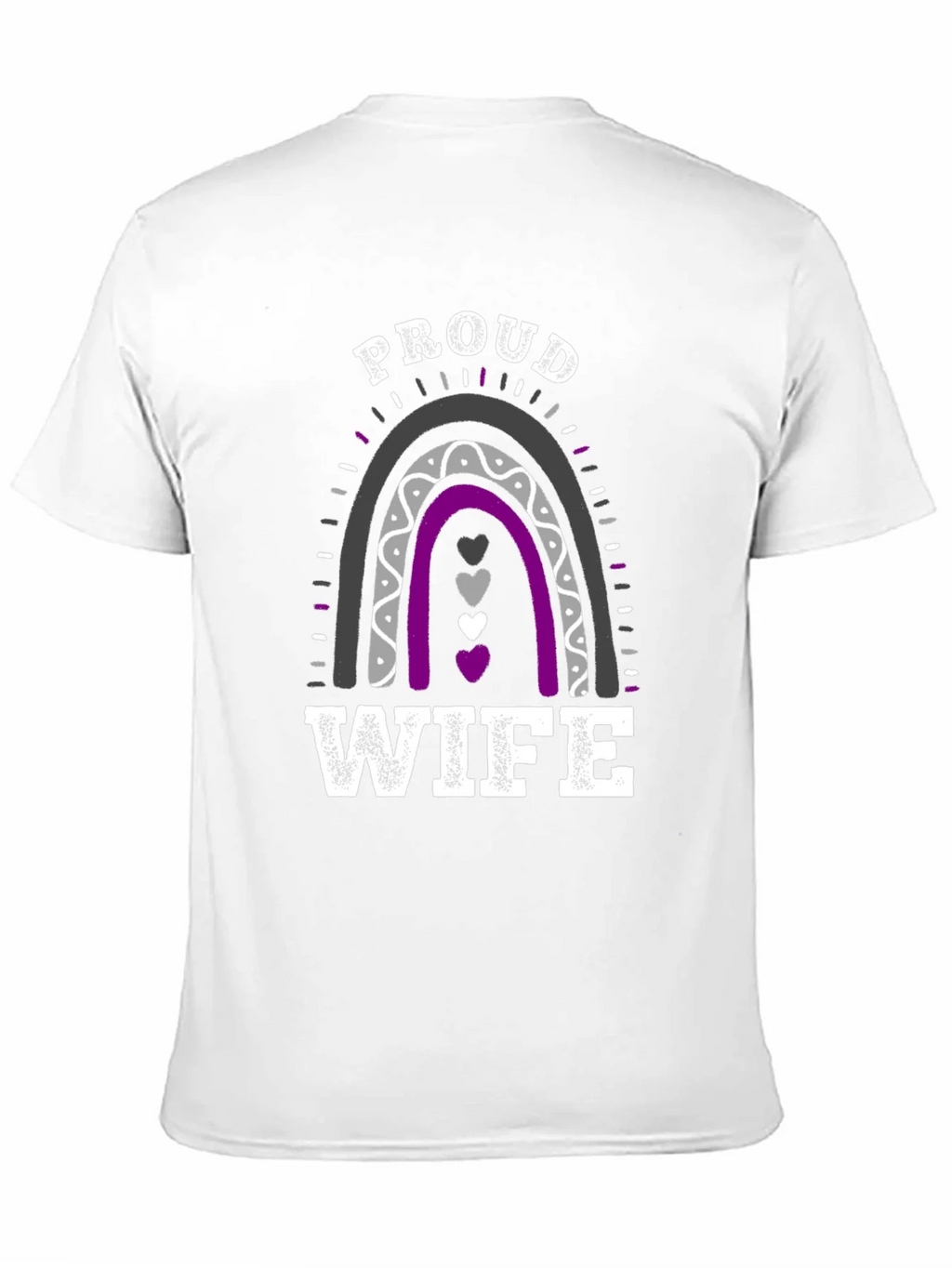Proud Wife Rainbow Graphic T-Shirt