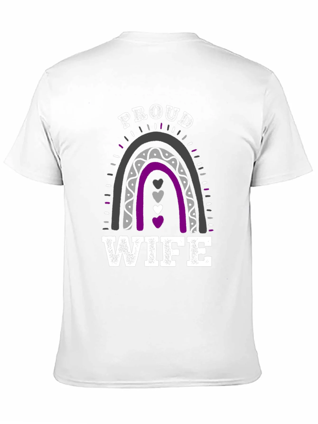 Proud Wife Rainbow Graphic T-Shirt