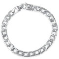 Braccio Men's 26 Gram Trap Link Solid Silver Bracelet 8.5" Size: 8.5