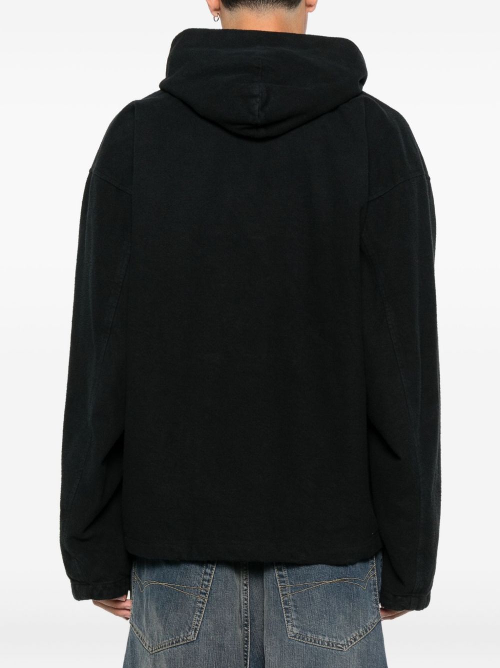 Balenciaga Men Flanned Hooded Jacket