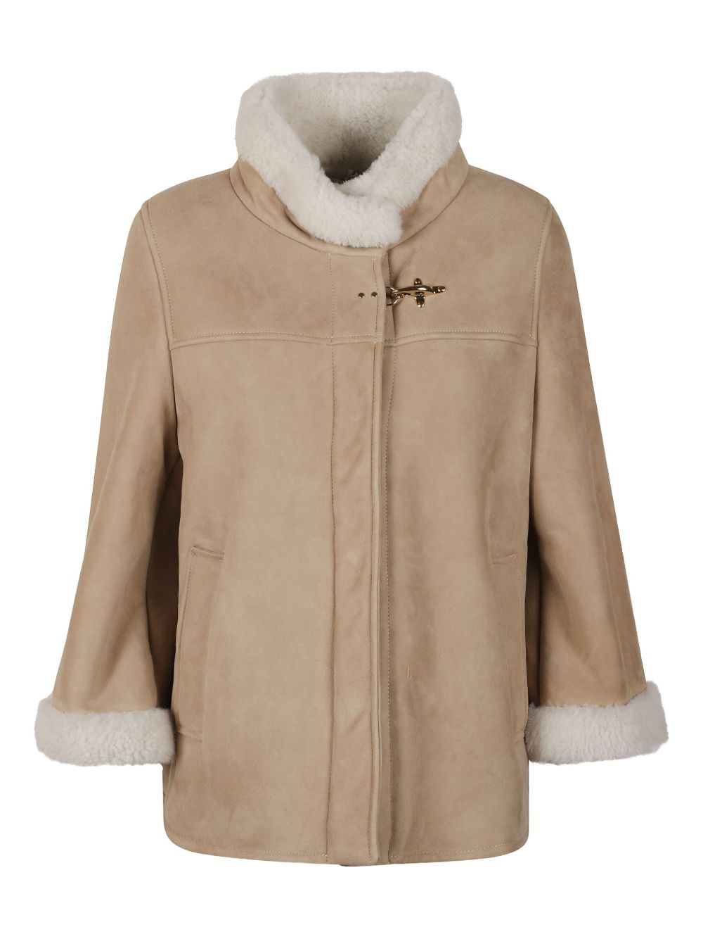Fay Women Leather Shealing Cape