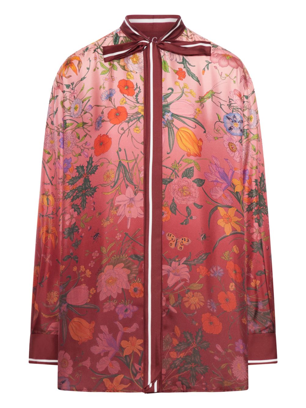 Gucci Women Printed Silk Shirt
