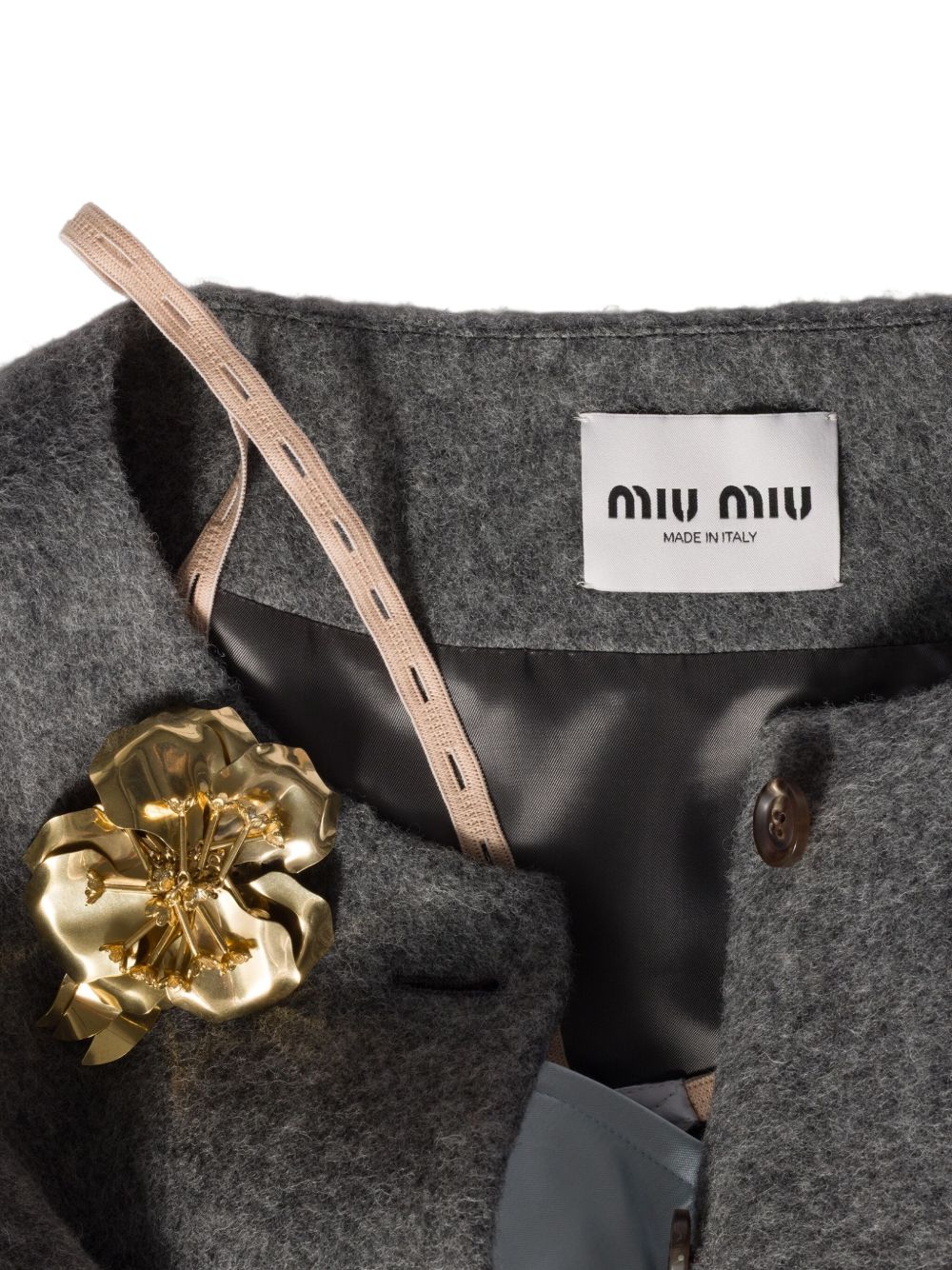 Miu Miu Women Crystal Embellished Broche