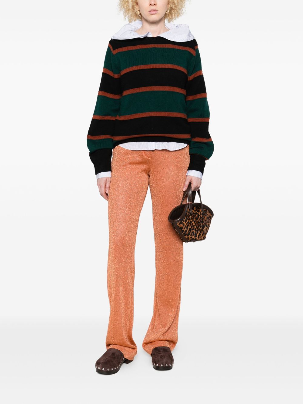 Miu Miu Women Lurex Trousers