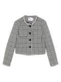 Self Portrait Women Wool Blend Checked Jacket