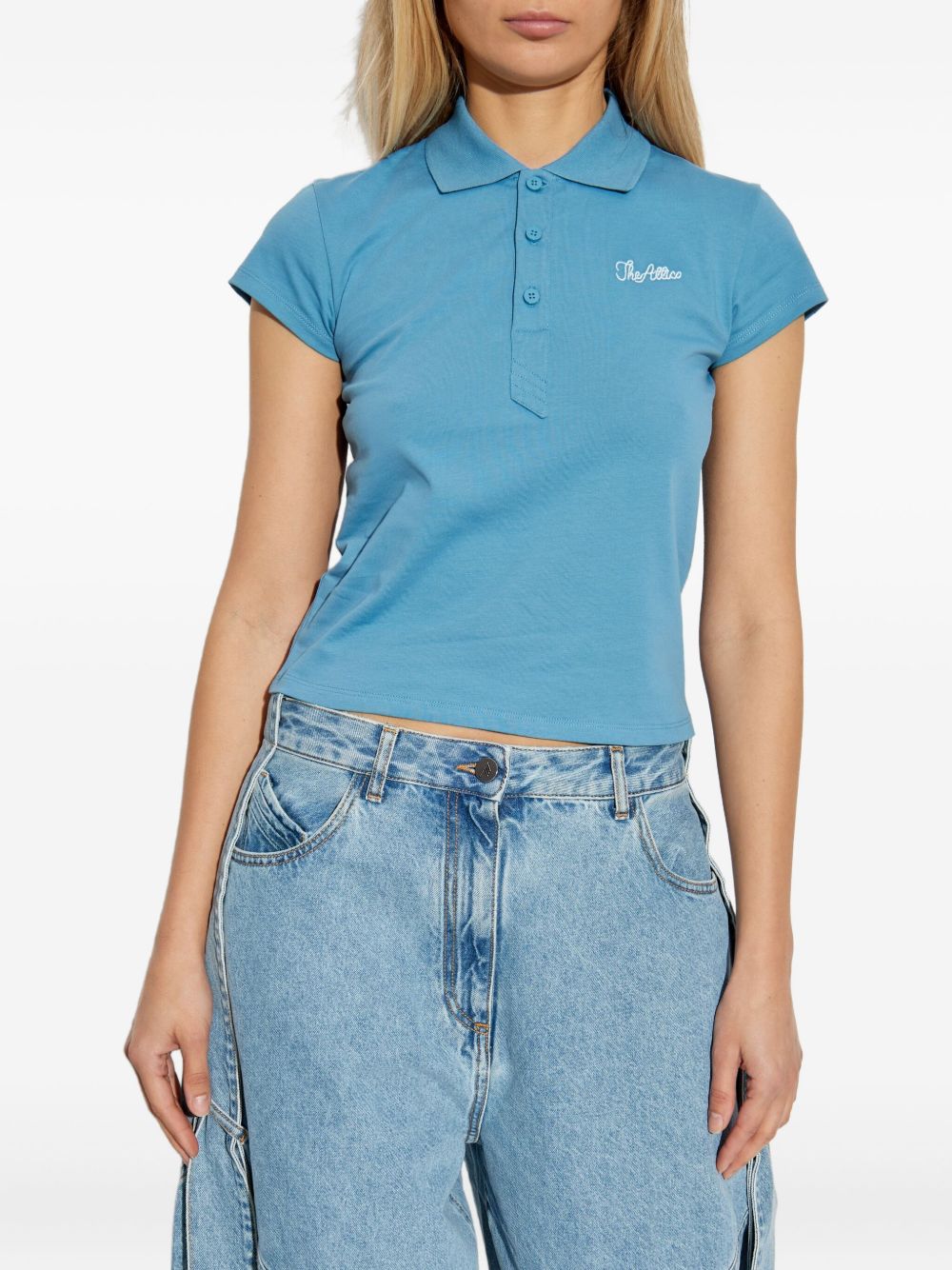 The Attico Women Jersey Polo Shirt