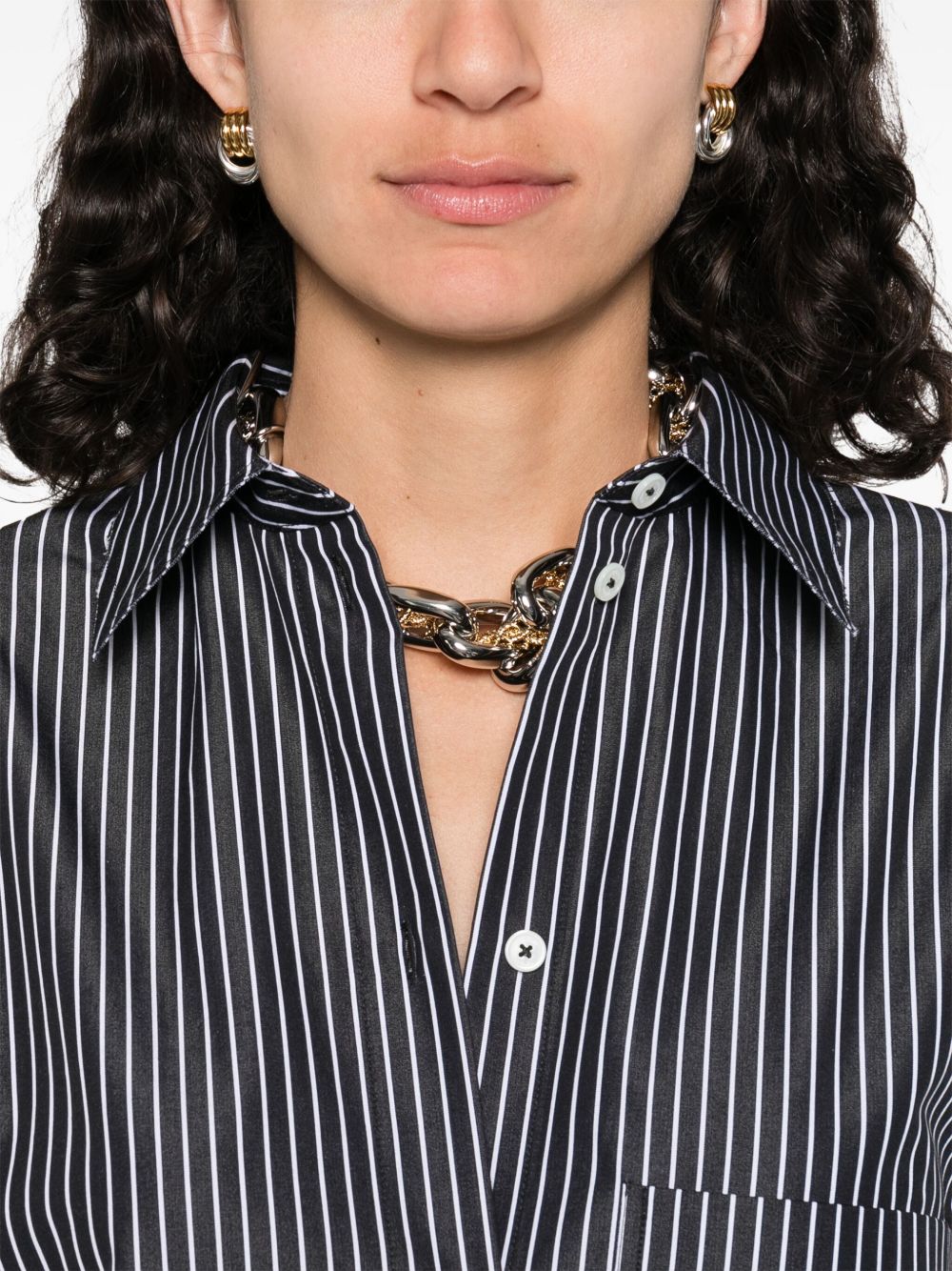 Toteme Women Striped Cotton Shirtdress