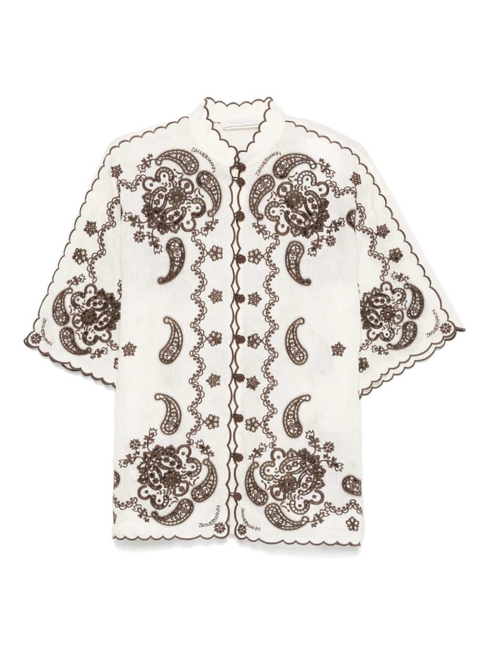 Zimmermann Women Ascension Embroidered Shirt