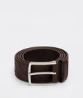 Bottega Veneta Men Intreccio Leather Belt