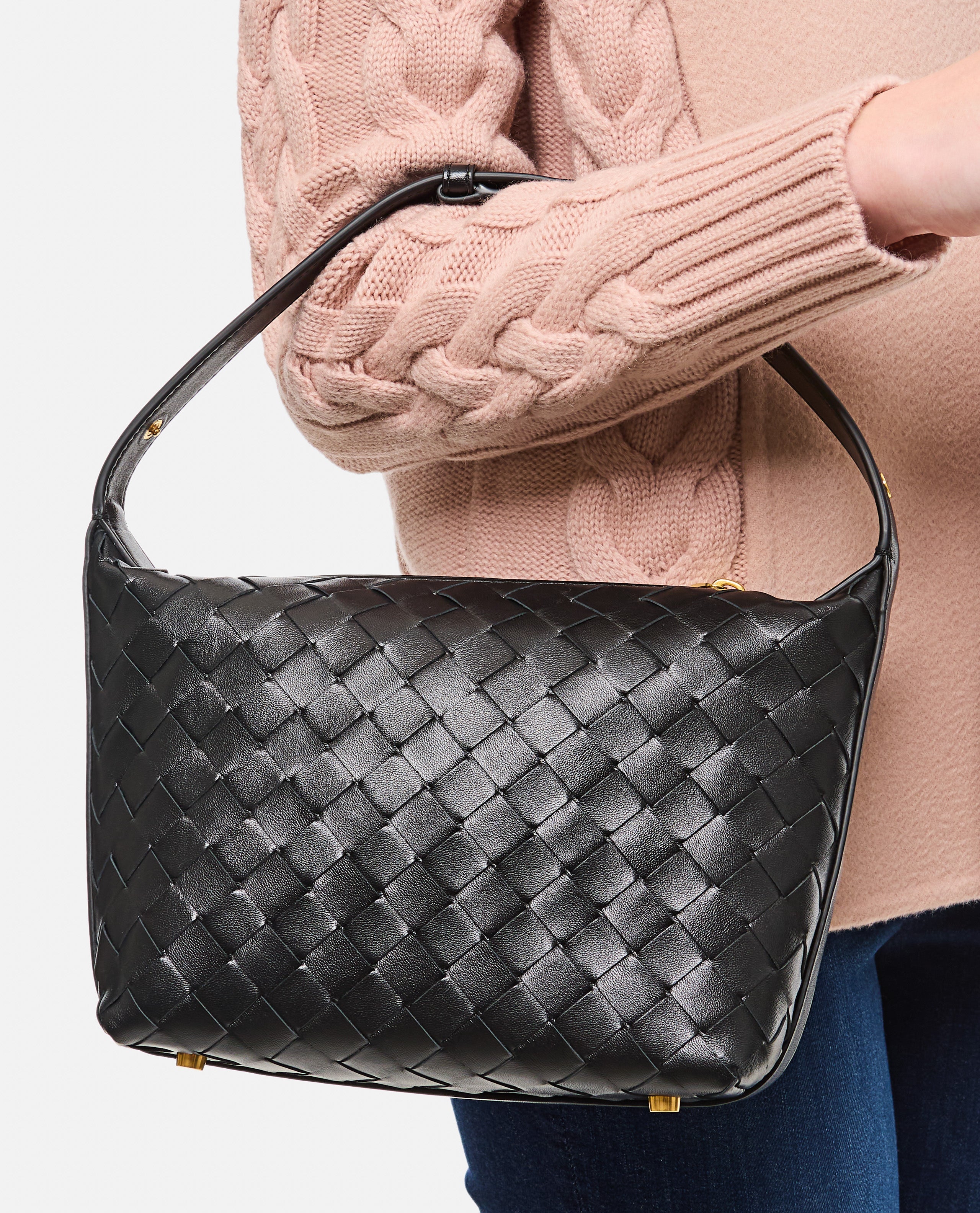 Bottega Veneta Women Mini Wallace Leather Shoulder Bag