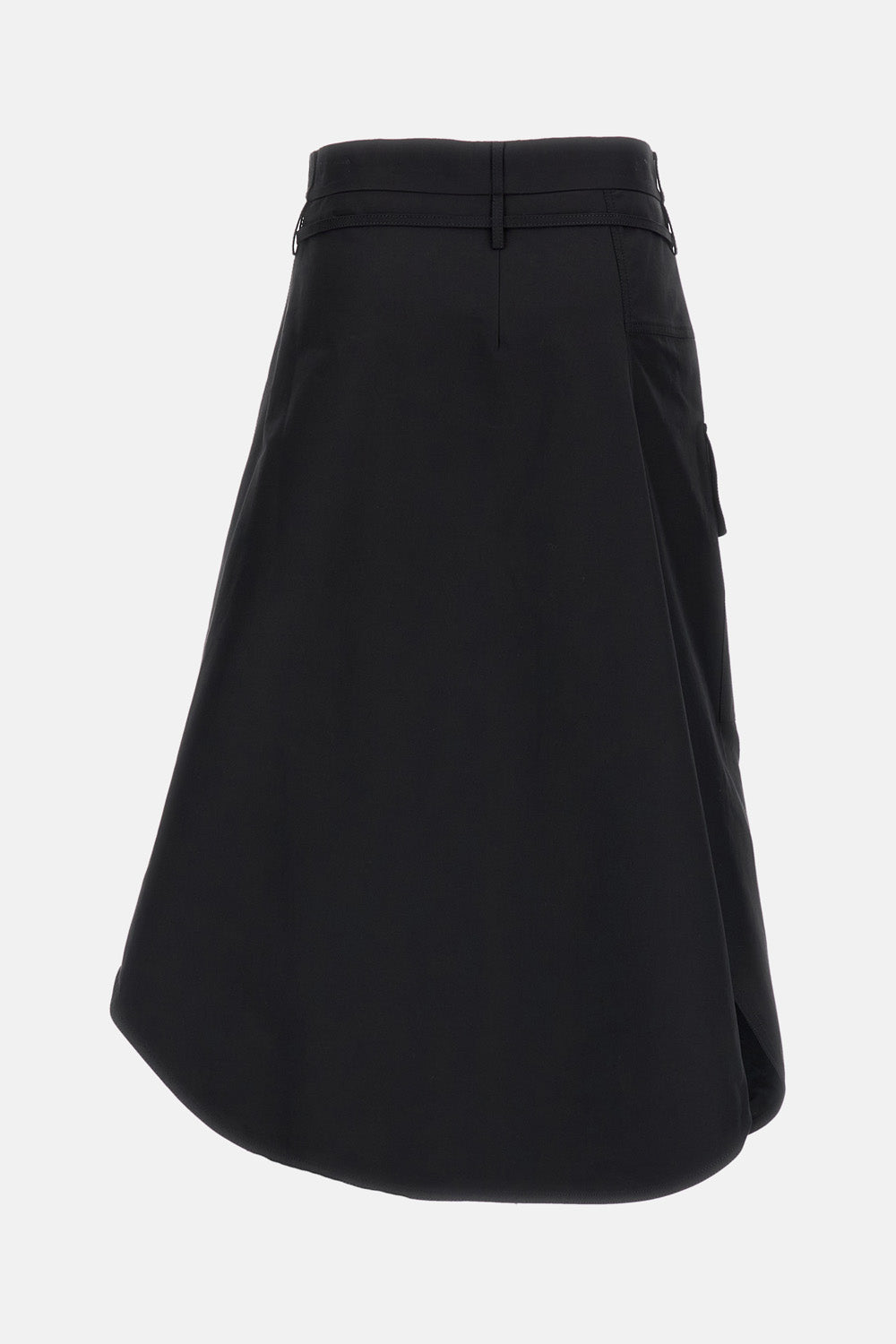 Bottega Veneta Women Cotton Midi Asymmetric Skirt