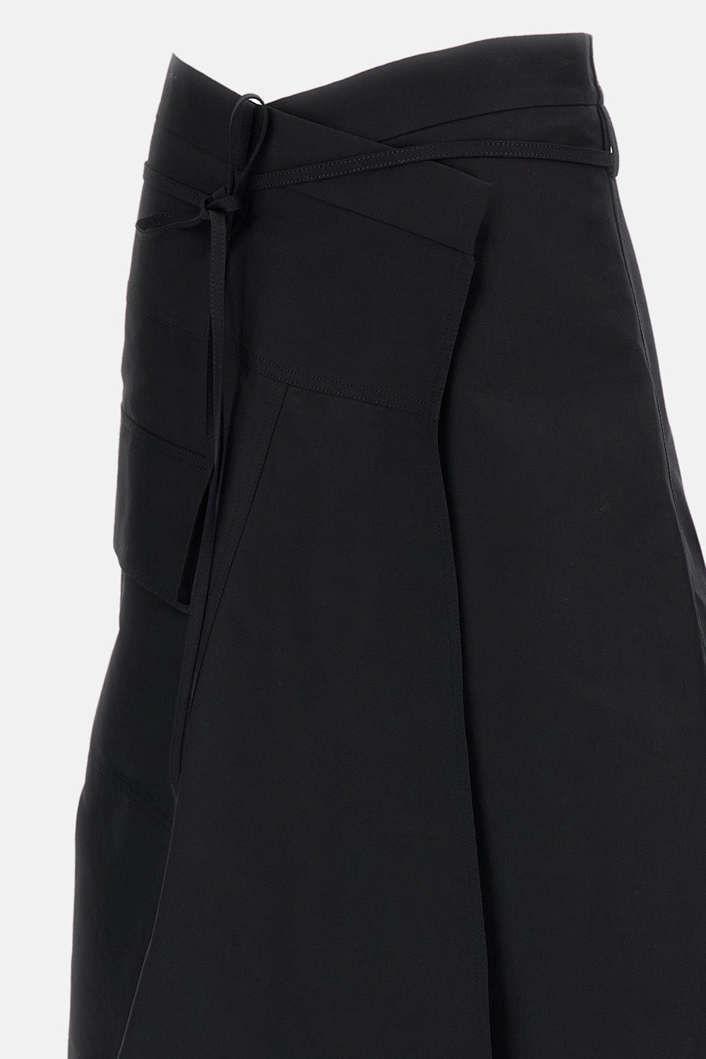 Bottega Veneta Women Cotton Midi Asymmetric Skirt