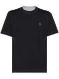Brunello Cucinelli Men Logo Cotton T-Shirt