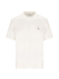 Brunello Cucinelli Men Logo Cotton T-Shirt