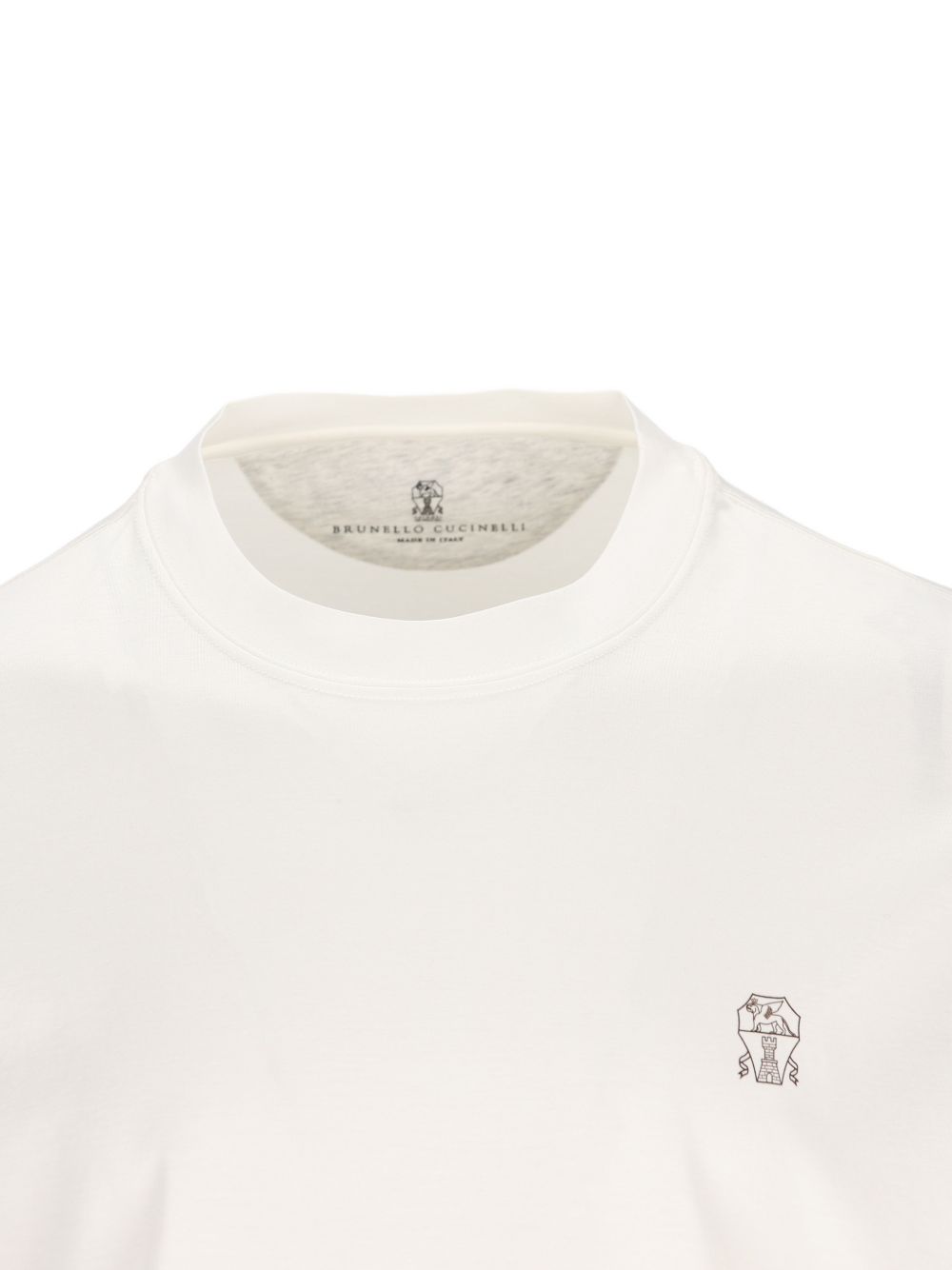 Brunello Cucinelli Men Logo Cotton T-Shirt