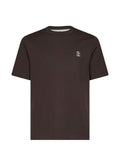 Brunello Cucinelli Men Logo Cotton T-Shirt