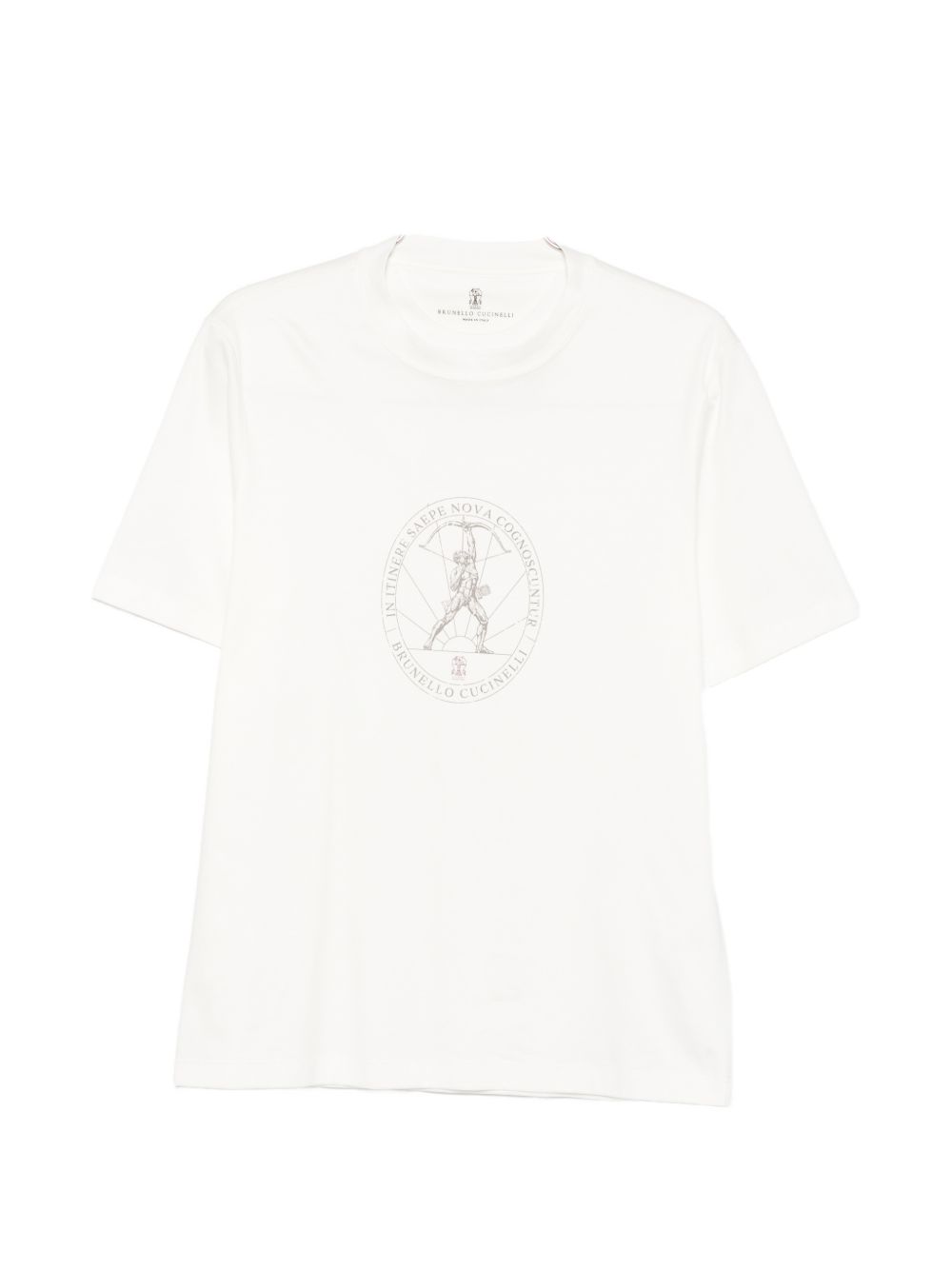 Brunello Cucinelli Men Logo Cotton T-Shirt