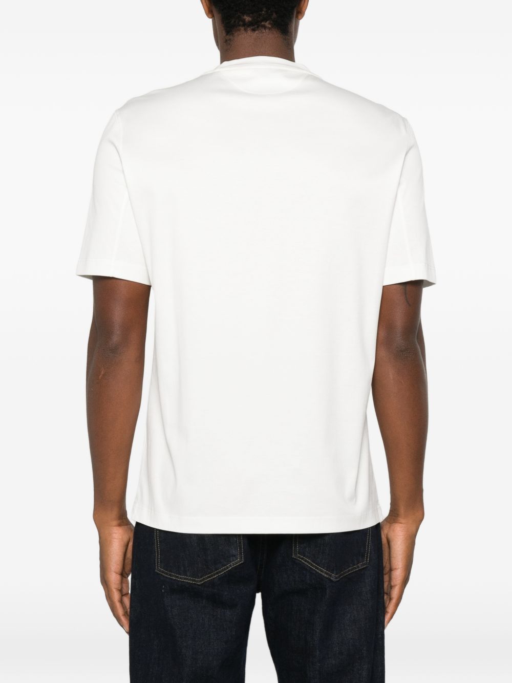 Brunello Cucinelli Men Logo Cotton T-Shirt