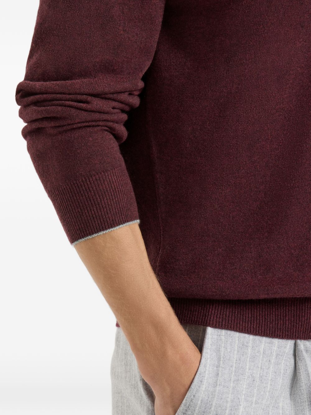 Brunello Cucinelli Men Cashmere Crewneck Sweater