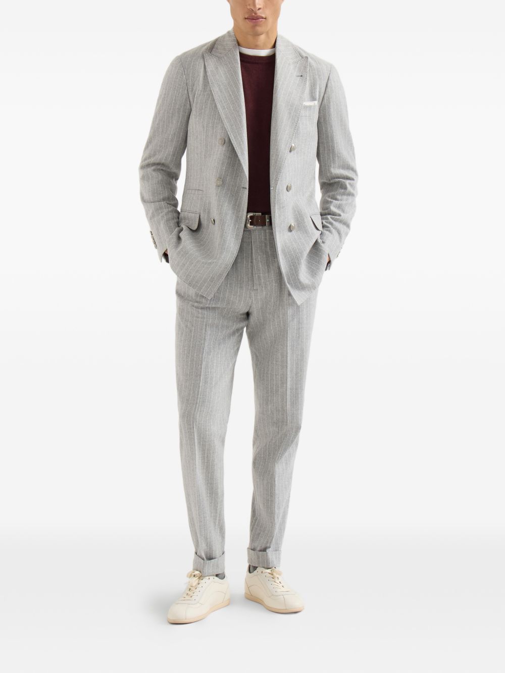 Brunello Cucinelli Men Cashmere Crewneck Sweater