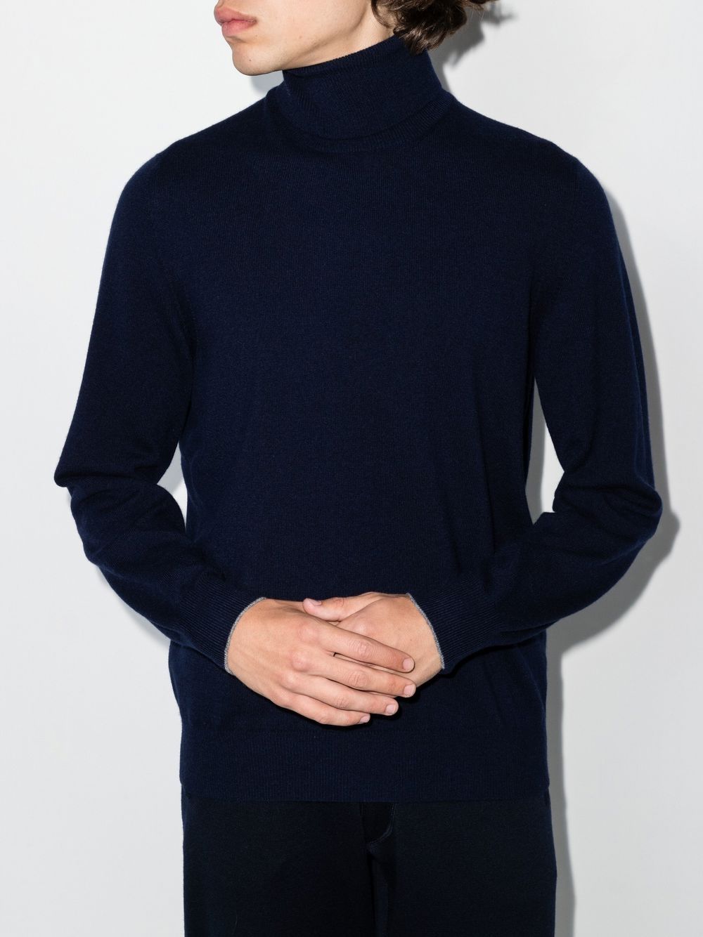 Brunello Cucinelli Men Cashmere Turtle-Neck Sweater
