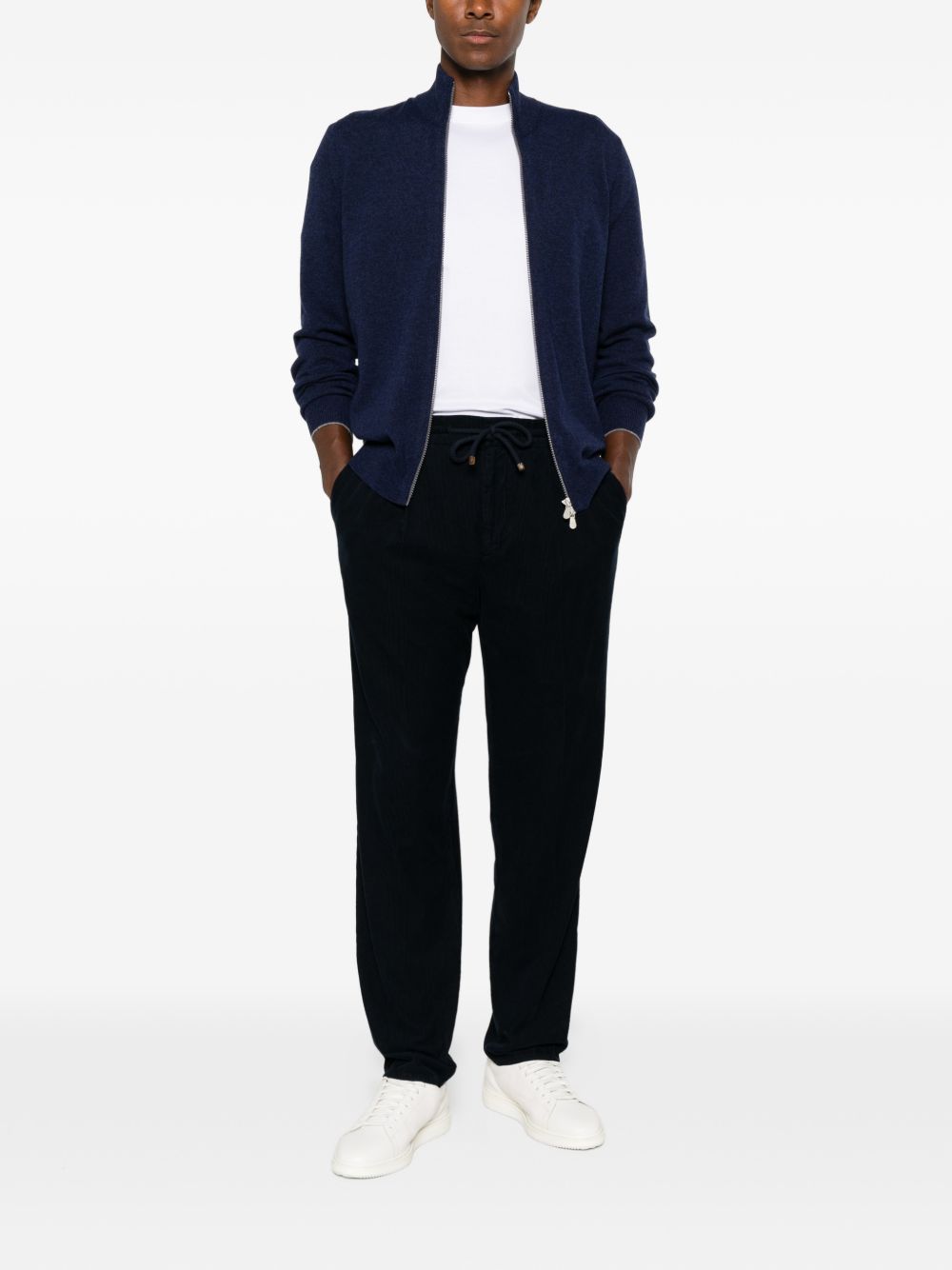 Brunello Cucinelli Men Cashmere Zipped Cardigan