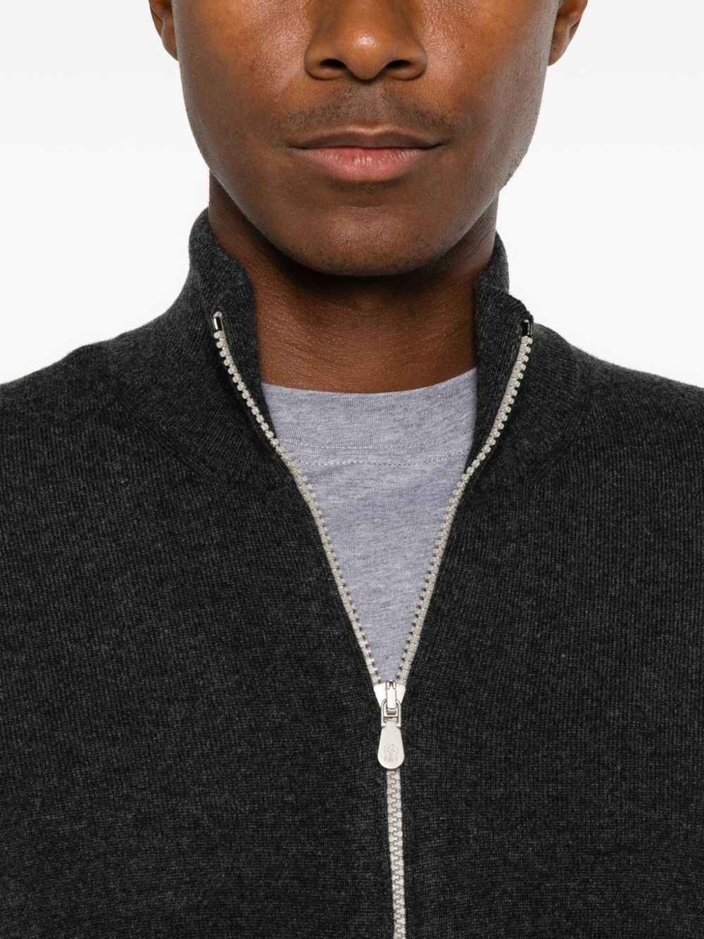 Brunello Cucinelli Men Cashmere Zipped Cardigan