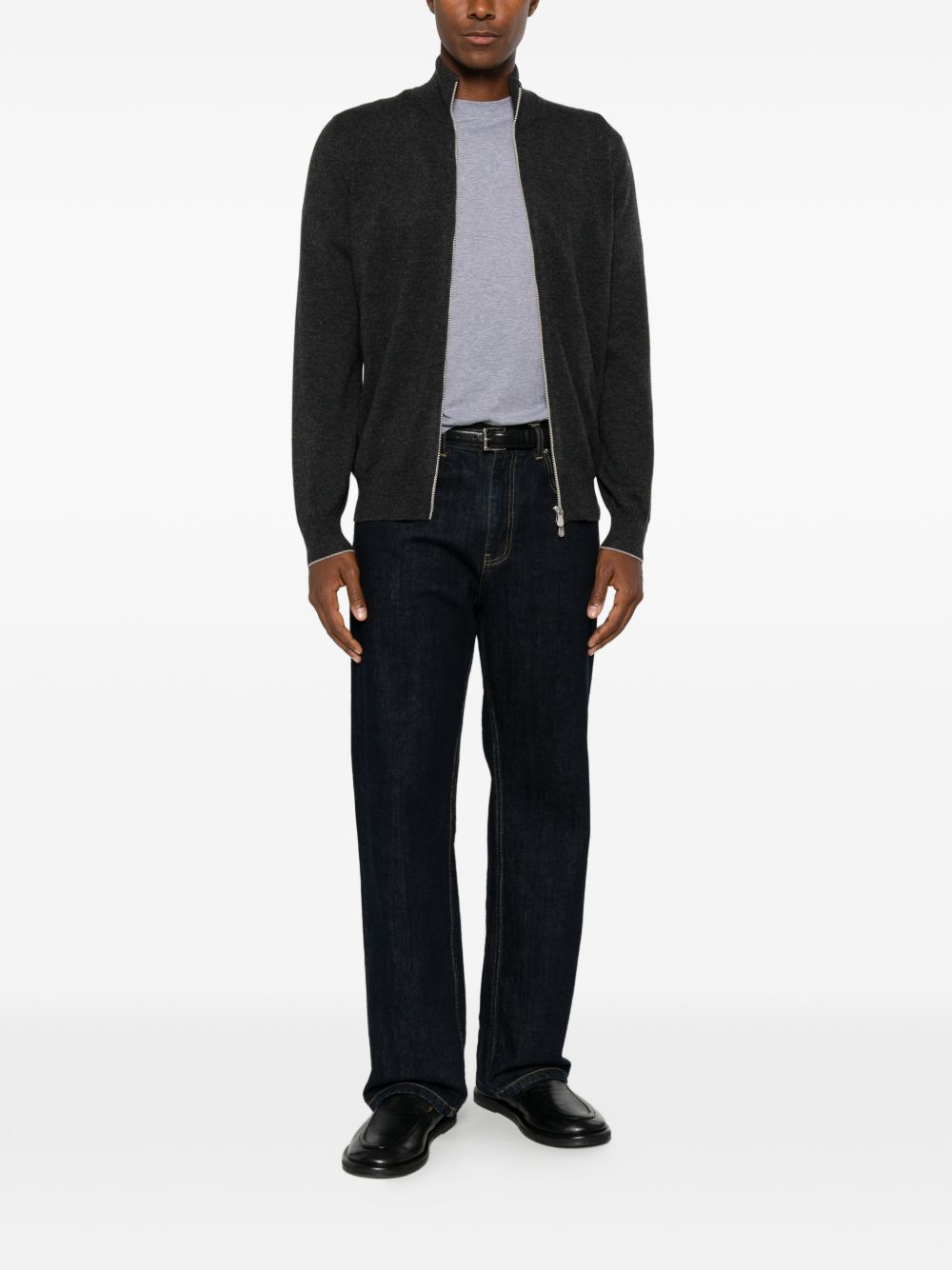 Brunello Cucinelli Men Cashmere Zipped Cardigan